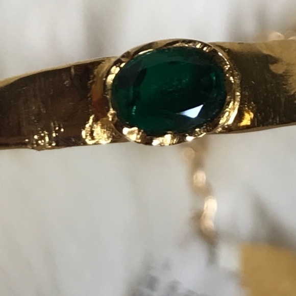 Devon Leigh choker Emerald stone 14k /20 - Picture 5 of 8